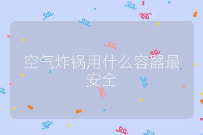 空氣炸鍋用什么容器最安全