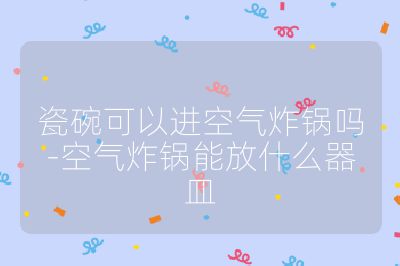 瓷碗可以進(jìn)空氣炸鍋嗎-空氣炸鍋能放什么器皿