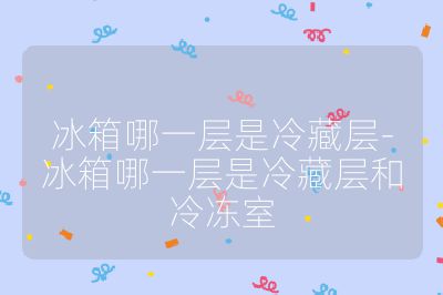 冰箱哪一層是冷藏層-冰箱哪一層是冷藏層和冷凍室
