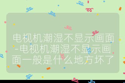 電視機潮濕不顯示畫面-電視機潮濕不顯示畫面一般是什么地方壞了