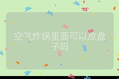 空氣炸鍋里面可以放盤子嗎