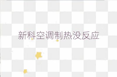 新科空調(diào)制熱沒反應(yīng)