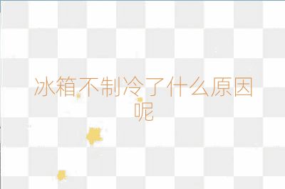 冰箱不制冷了什么原因呢