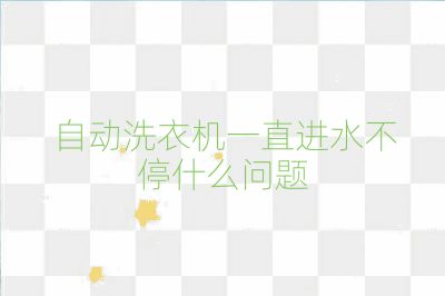 自動洗衣機(jī)一直進(jìn)水不停什么問題