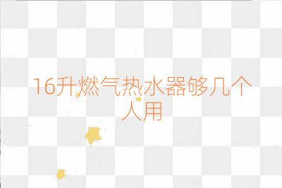 16升燃?xì)鉄崴鲏驇讉€(gè)人用