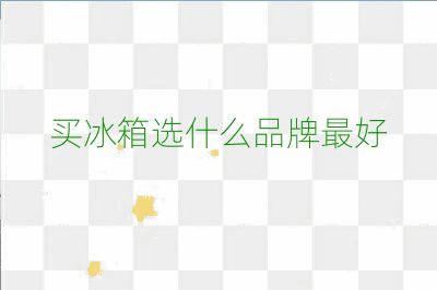 買冰箱選什么品牌最好