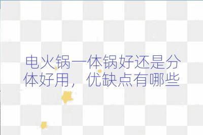 電火鍋一體鍋好還是分體好用，優(yōu)缺點(diǎn)有哪些