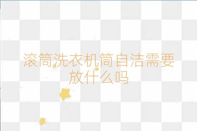 滾筒洗衣機筒自潔需要放什么嗎