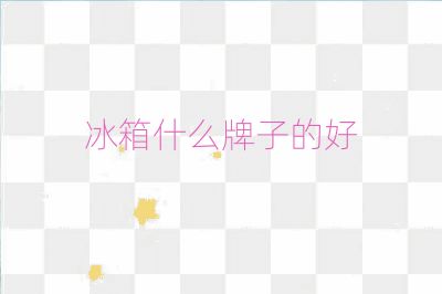冰箱什么牌子的好